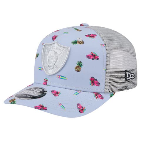 Men's New Era  Light Blue Las Vegas Raiders Adventure Surfboard 9SEVENTY Adjustable Hat