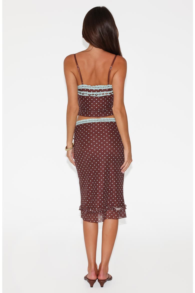 Amara Low Rise Polka Dot Skirt, Alternate, color, BLUE POLKA DOT