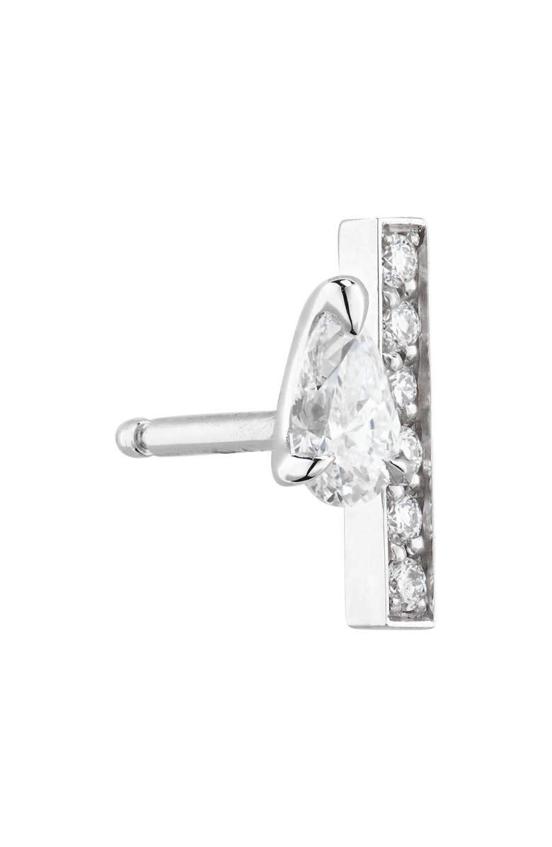 REPOSSI Serti sur Vide Diamond Single Stud Earring, Alternate, color, White Gold