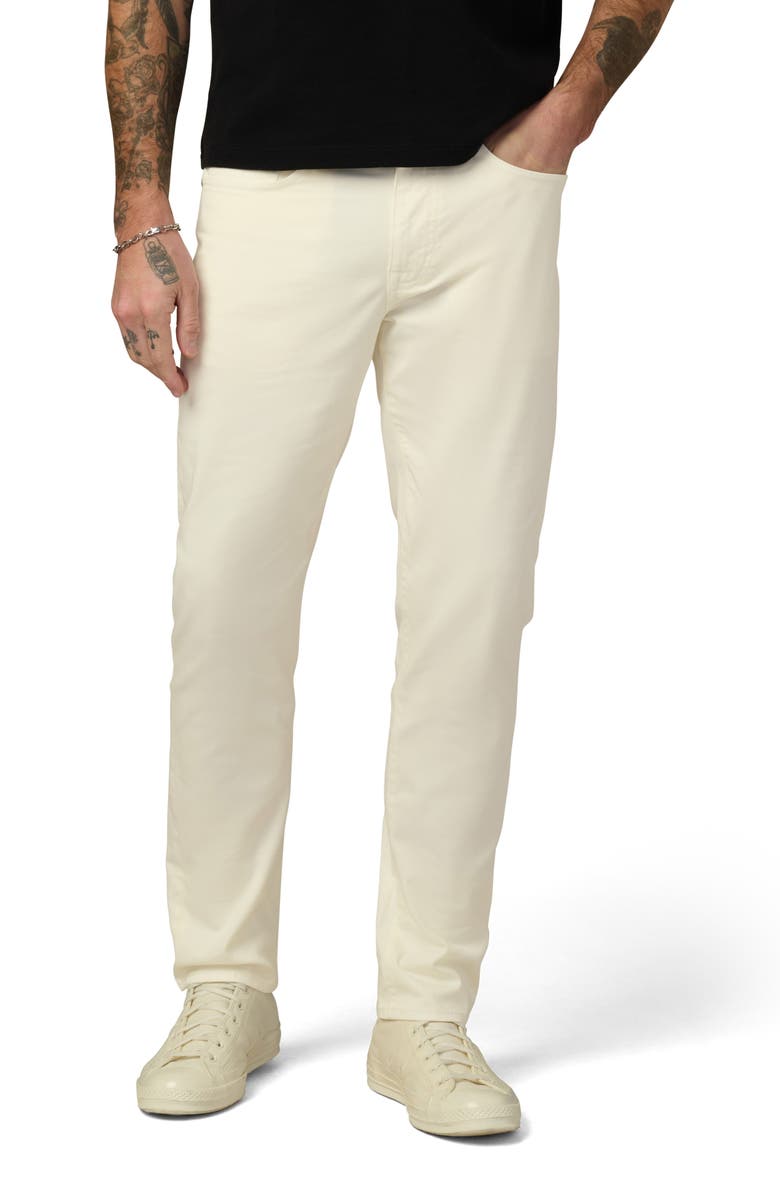 Joe's The Brixton Slim Straight Leg Twill Pants, Main, color, Coconut Milk