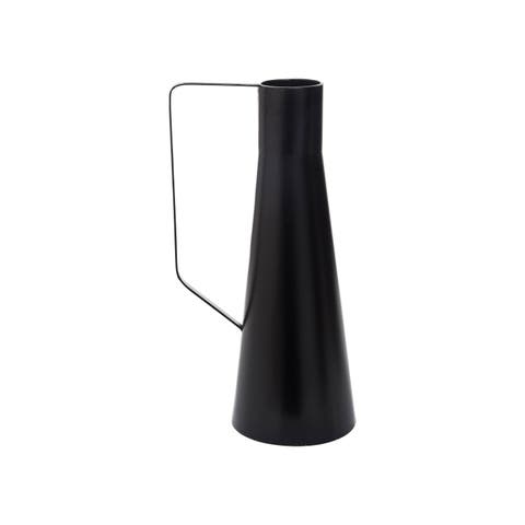 Black Modern Metal Decorative Vase