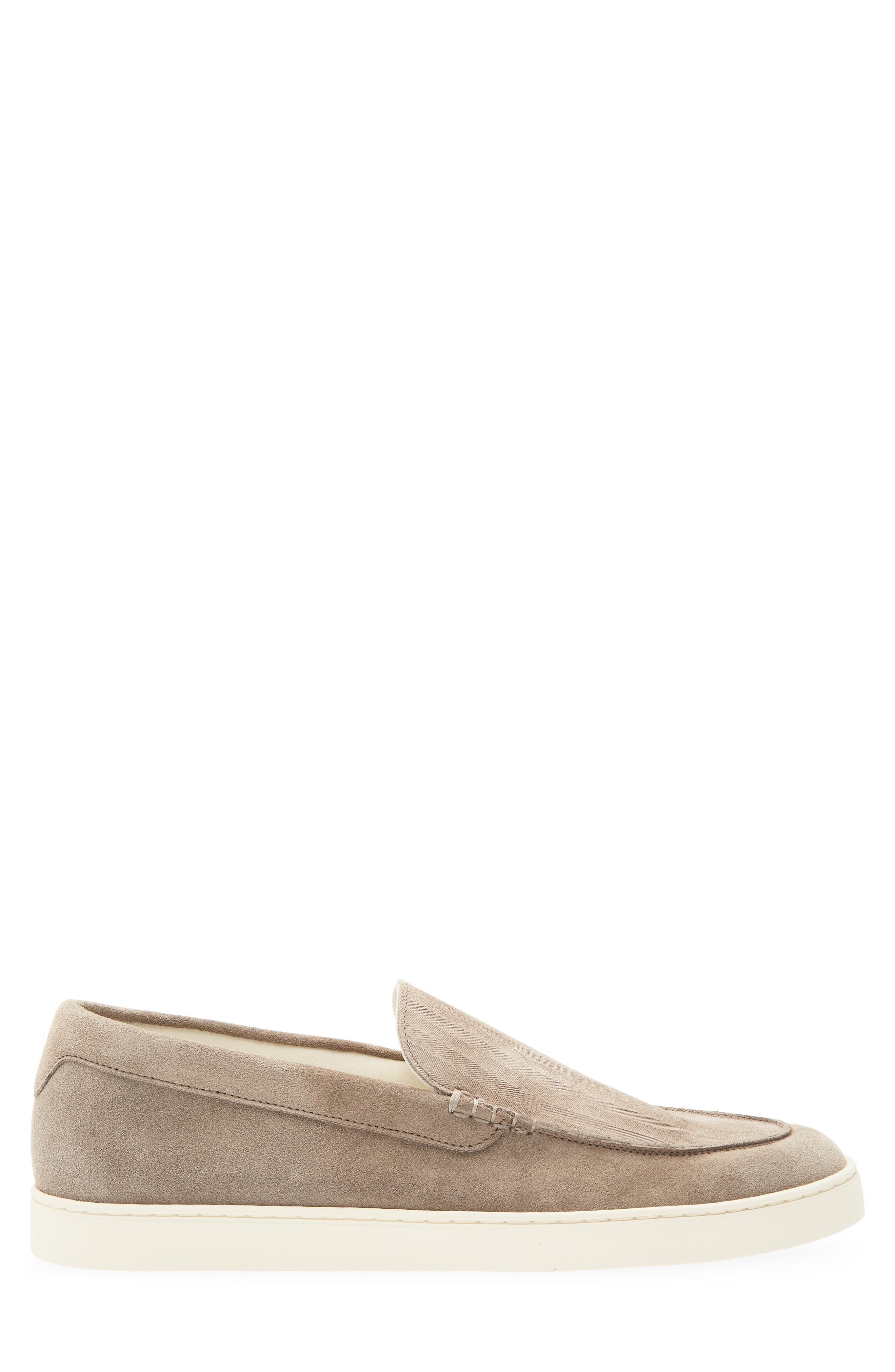 Chevron Slip On Leather Sneaker, Alternate, color, C4298 KOALA