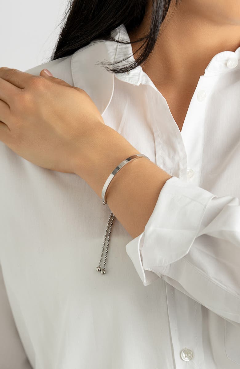 Adornia Set of 2 Assorted Crystal Snake & Slider Bracelets, Alternate, color, Silver