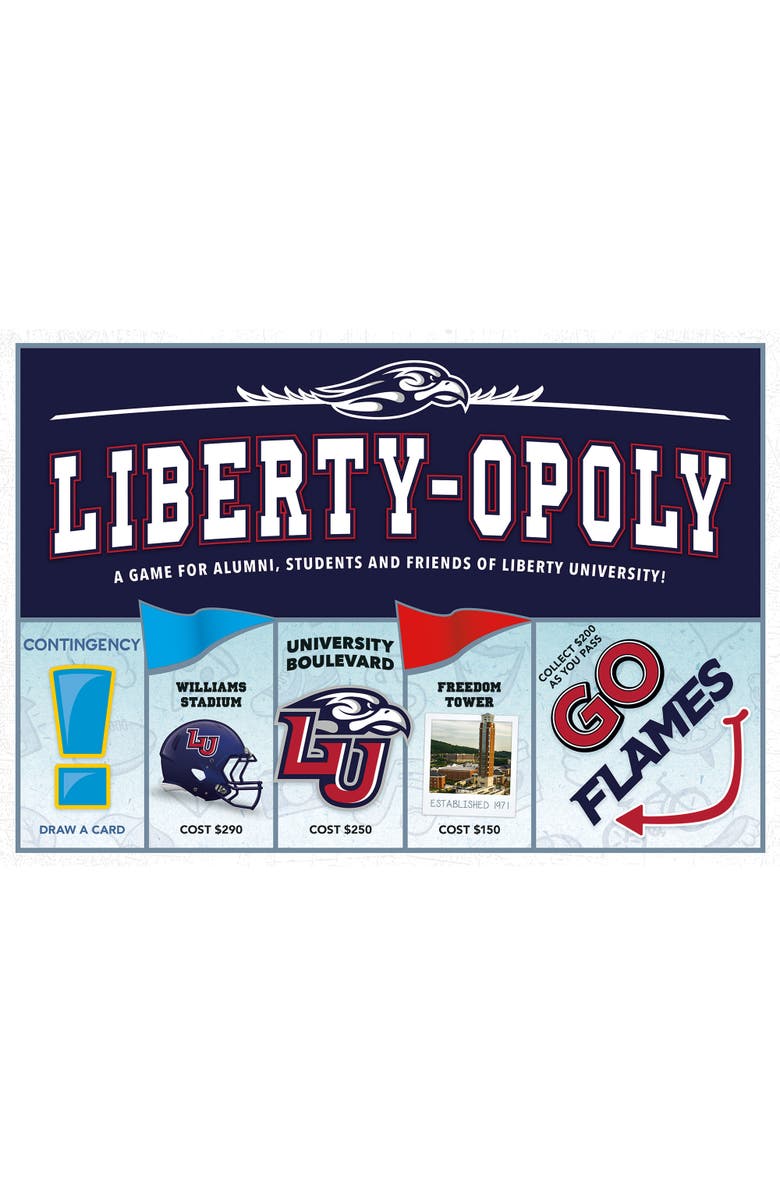 Late for the Sky Libertyopoly Liberty University Themed Board Game, Main, color, Multicolored