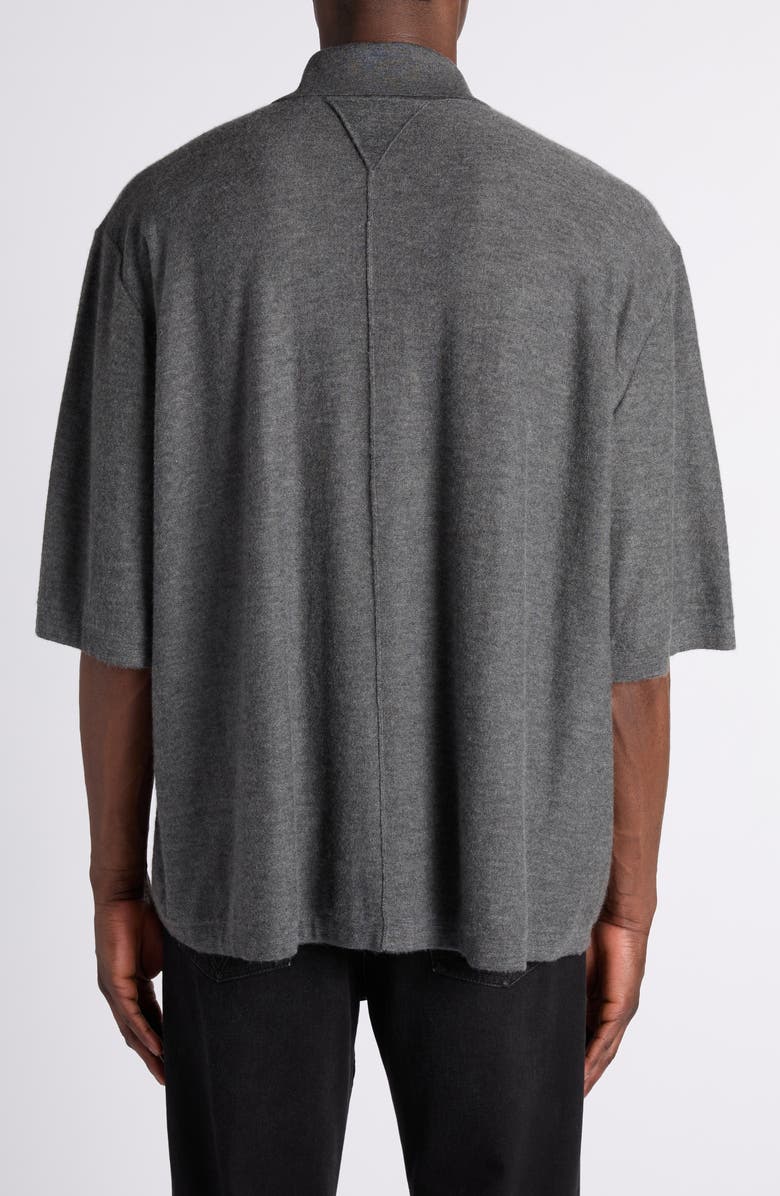 Bottega Veneta Oversize Cashmere Polo Sweater, Alternate, color, 1510 Dark Slate Melange