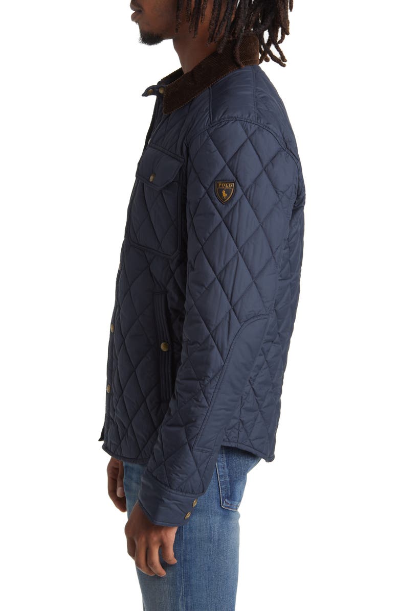Polo Ralph Lauren Corduroy Collar Quilted Jacket, Alternate, color, 