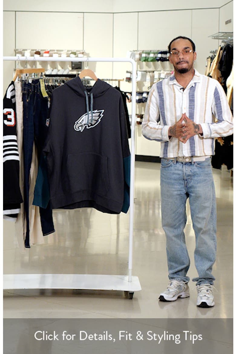 Men's Nike Anthracite Philadelphia Eagles 2024 Sideline Club Pullover Hoodie video