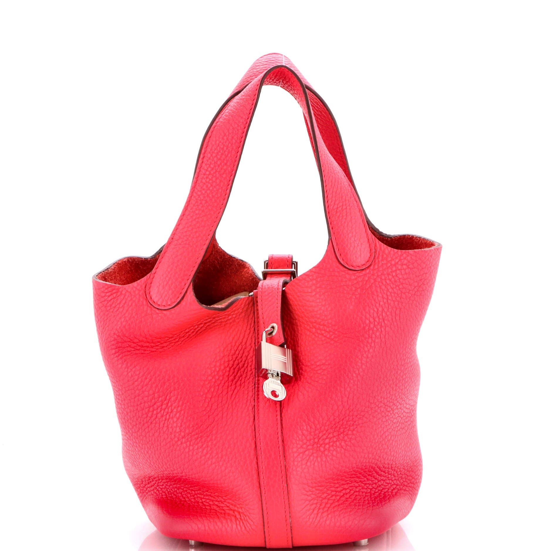 Pre-Owned Hermes Picotin Lock Bag Clemence PM, Main, color, Rose Mexico