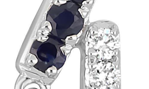 Bony Levy El Mar 18k White Gold Sapphire & Diamond Drop Earrings In Blue