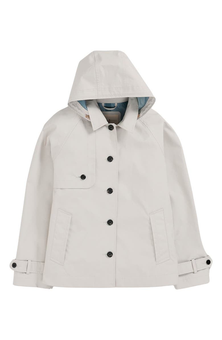 Seasalt Cornwall Neap Tide Waterproof Organic Cotton Jacket with Removable Hood, Alternate, color, Driftwood White
