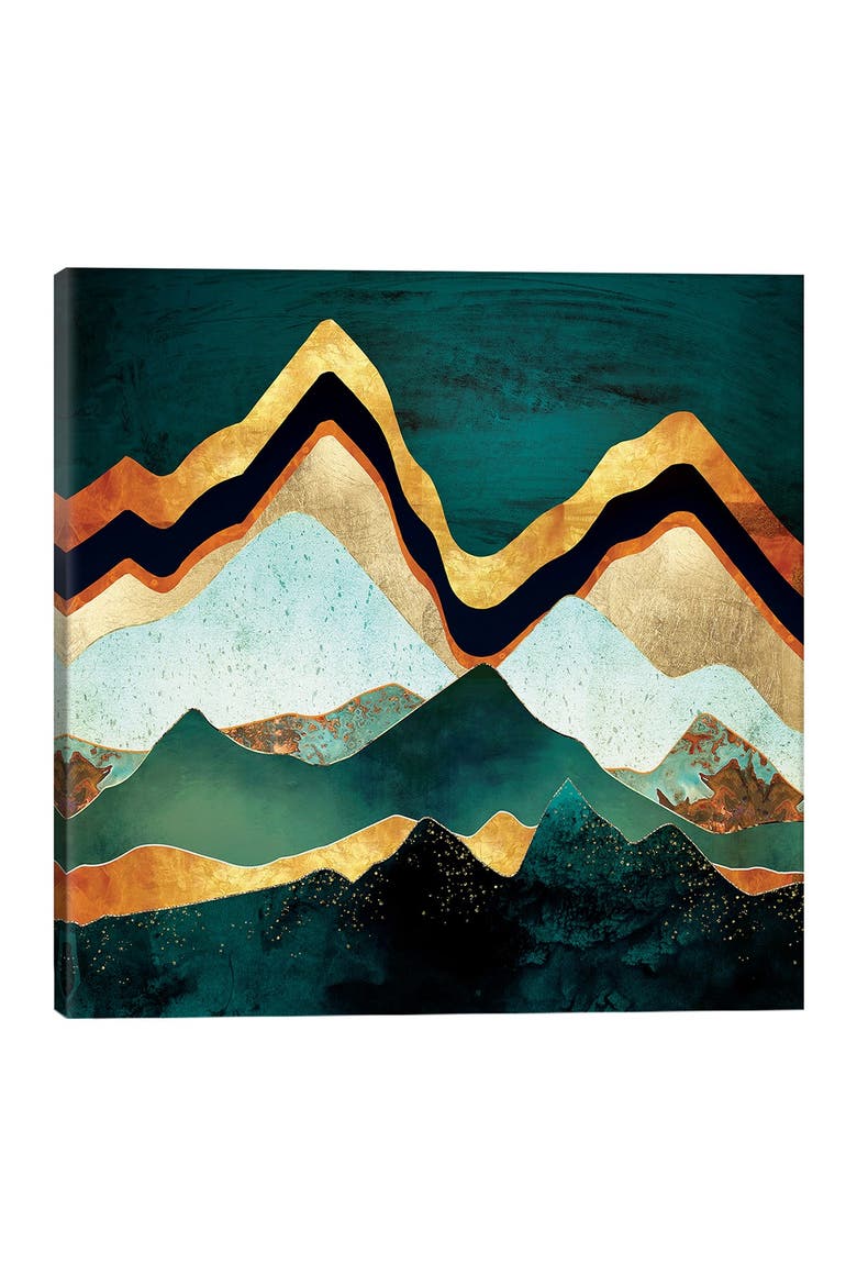 Velvet Copper Mountains by SpaceFrog Designs Canvas Wall Art - 26" x 26", Main, color, MULTI