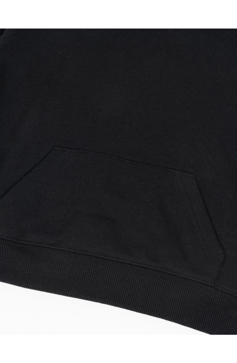 Leveret Kids Pullover Hoodie, Cotton Blend, Kangaroo Pocket, Solid Colors, Alternate, color, Black