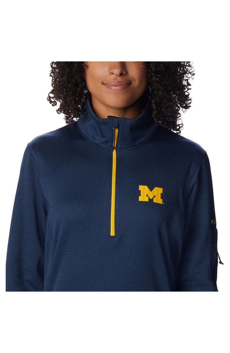 Columbia Women's Columbia Navy Michigan Wolverines Park View Omni-Wick Half-Zip Top, Alternate, color, Navy