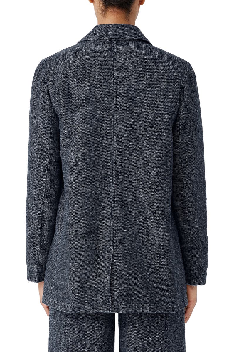 Eileen Fisher Longline Hemp & Organic Cotton Blazer, Alternate, color, 