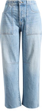 Madewell Darted Utility Barrel Leg Jeans
