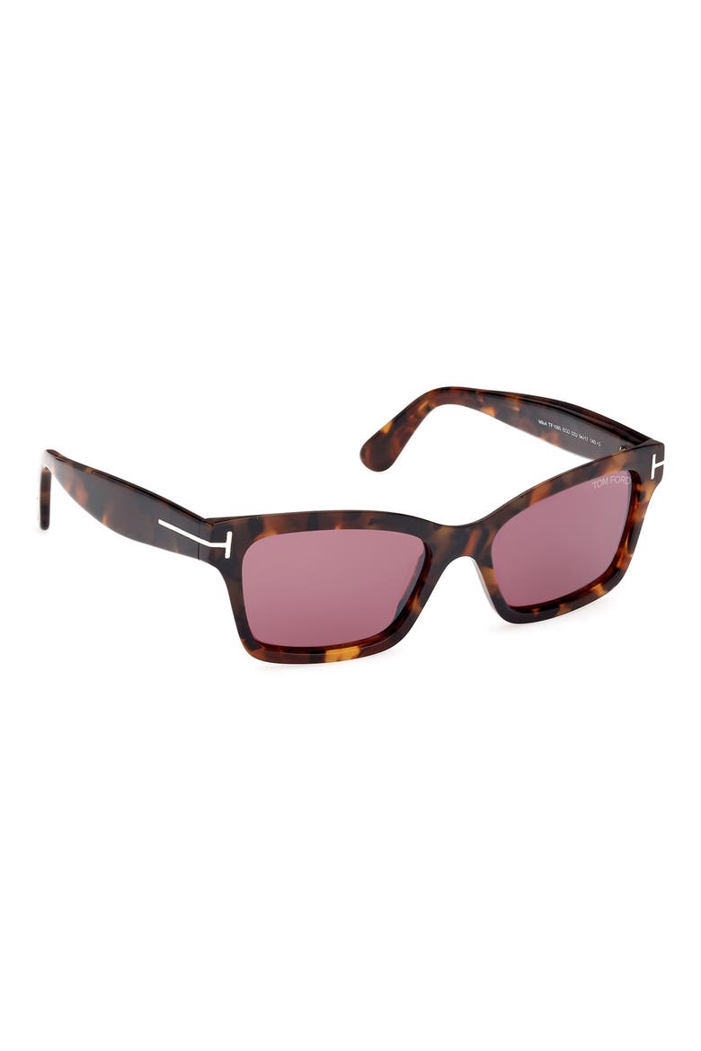 Mikel 54mm Square Sunglasses, Alternate, color, VINTAGE HAVANA / ECO / T LOGO