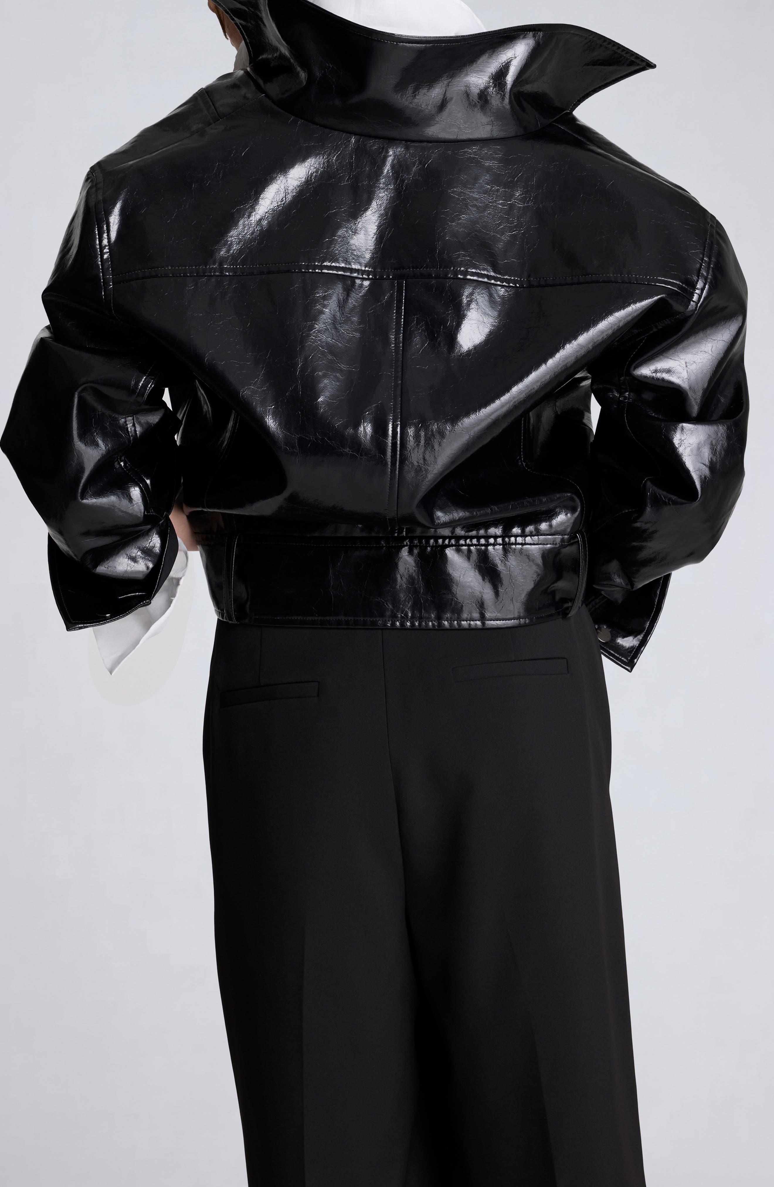 Faux Leather Moto Jacket - image 2