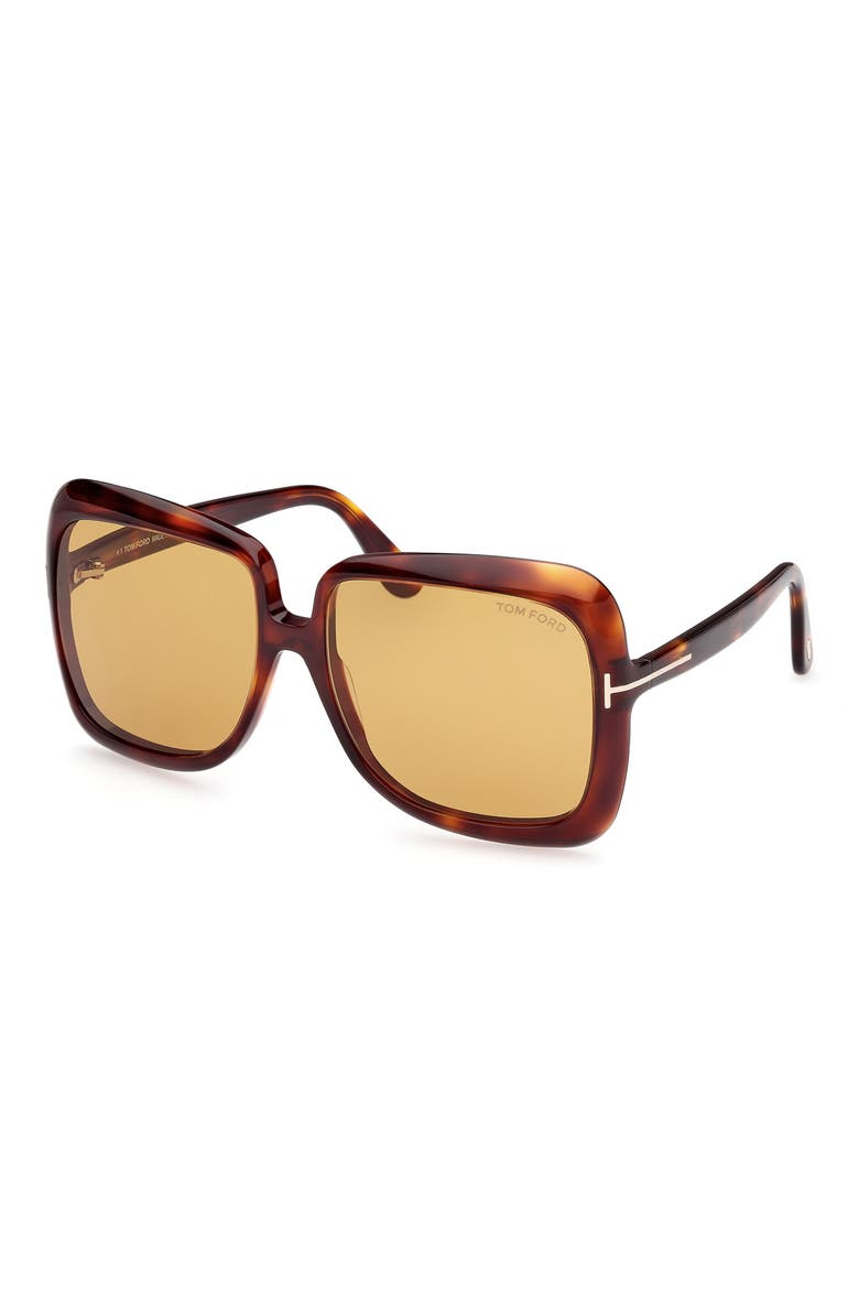 Lorelai 59mm Square Sunglasses, Alternate, color, DARK HAVANA / BROWN