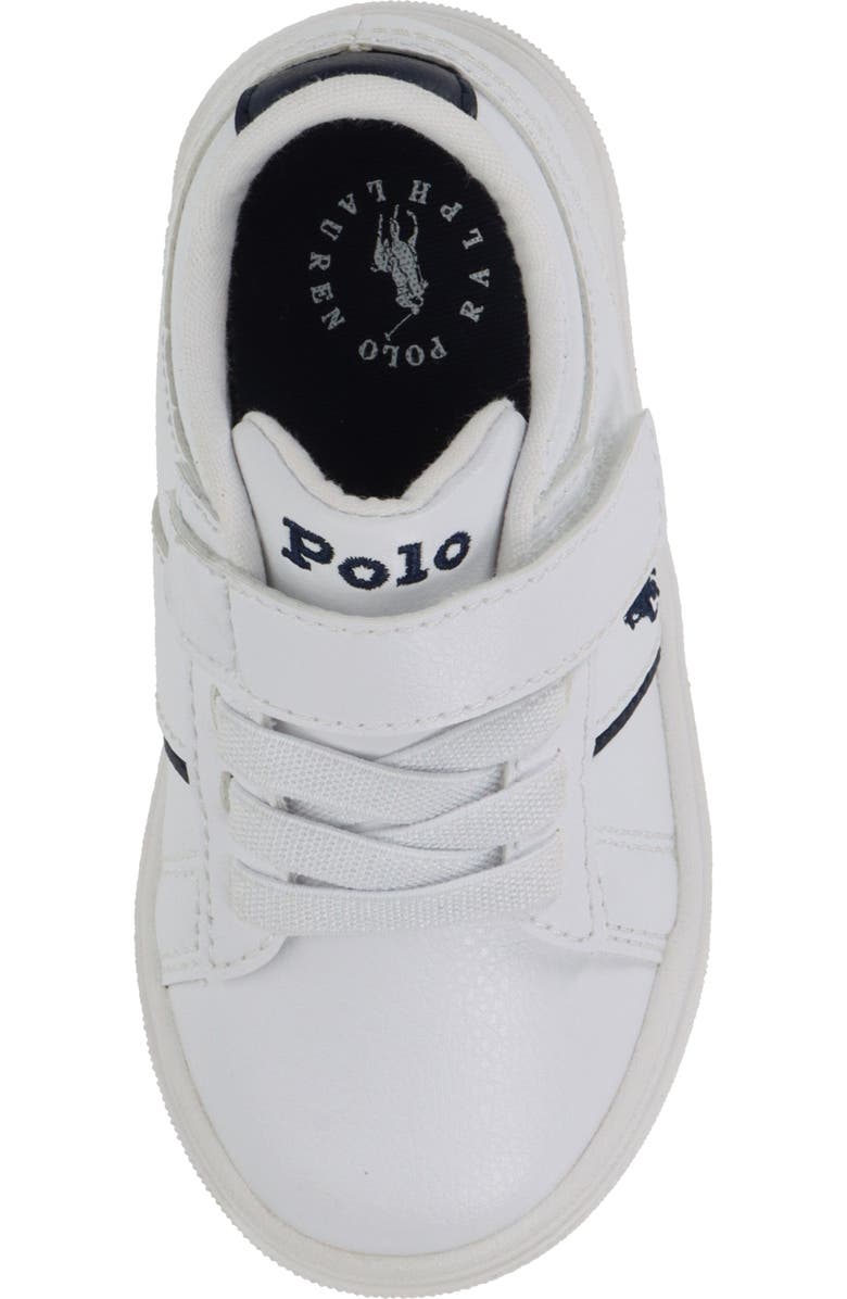 Ralph Lauren Kids' Telly Sneaker, Alternate, color, White Navy