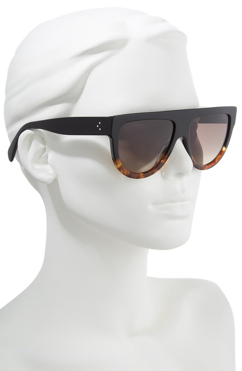 CELINE Flat Top Sunglasses, Alternate, color,