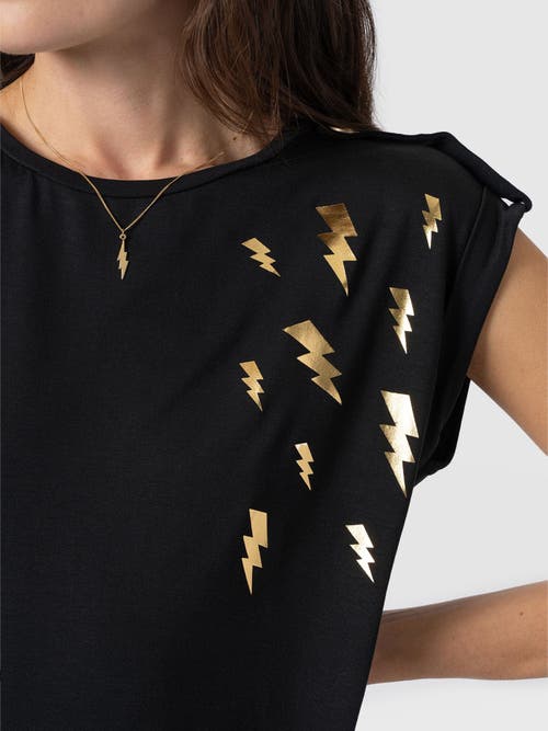 Saint + Sofia Turn Up Tee Lightning
