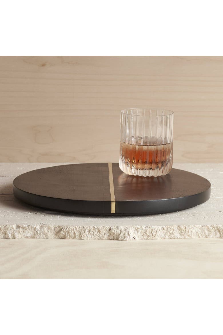 Small Serving Tray, Main, color, Ebony