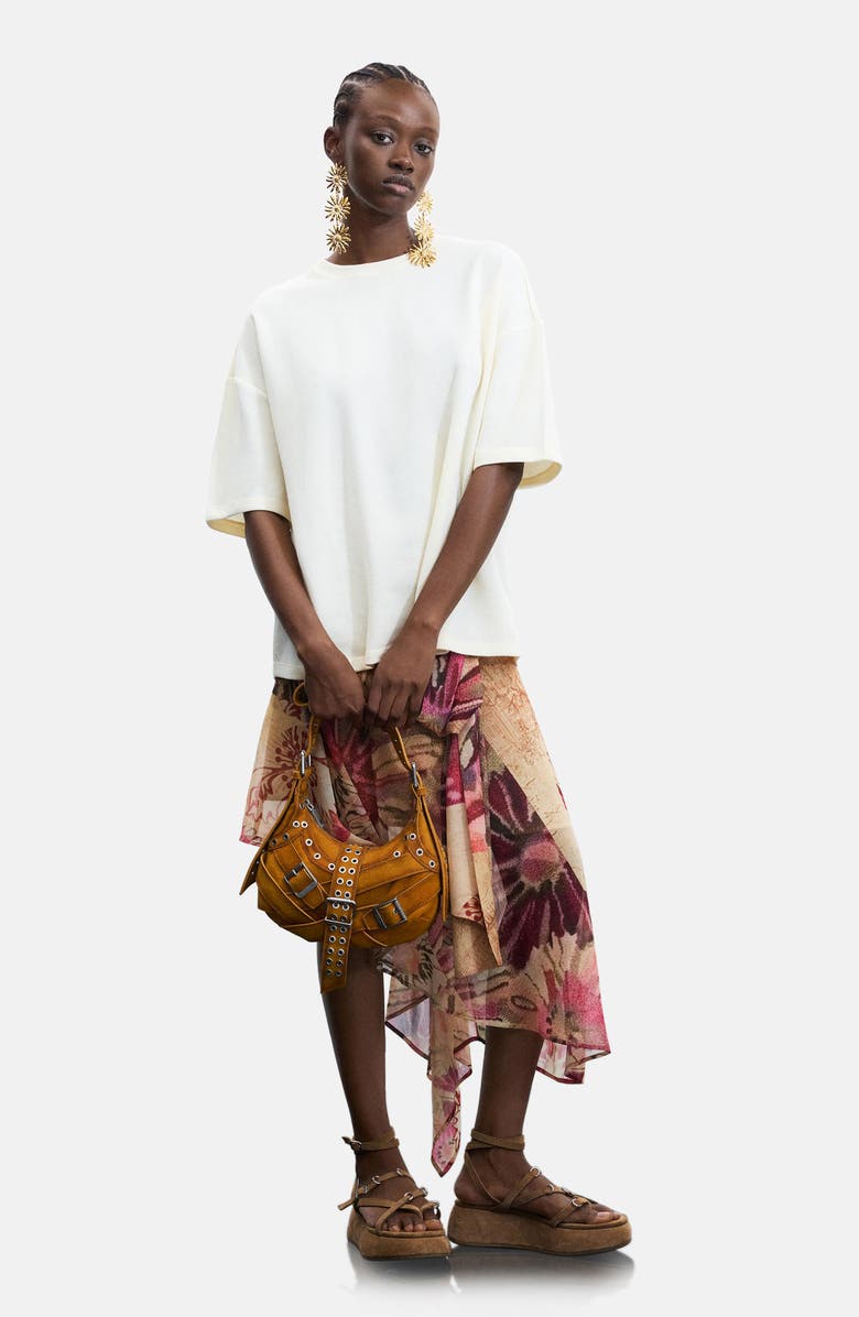 Desigual Oversize Cotton Blend T-Shirt, Alternate, color,