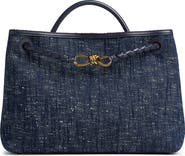Bottega Veneta Medium Andiamo Denim Shoulder Bag