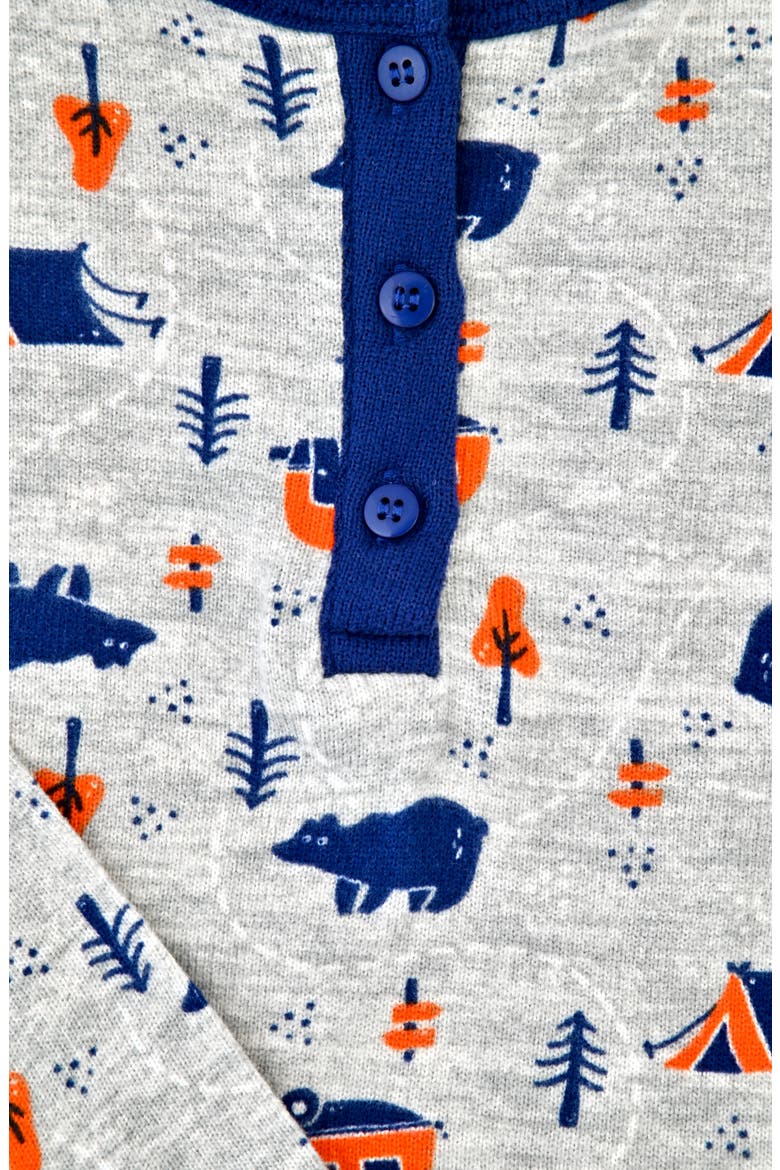 Kids' Camper Two-Piece Pajamas & Socks Set, Alternate, color, GRAY