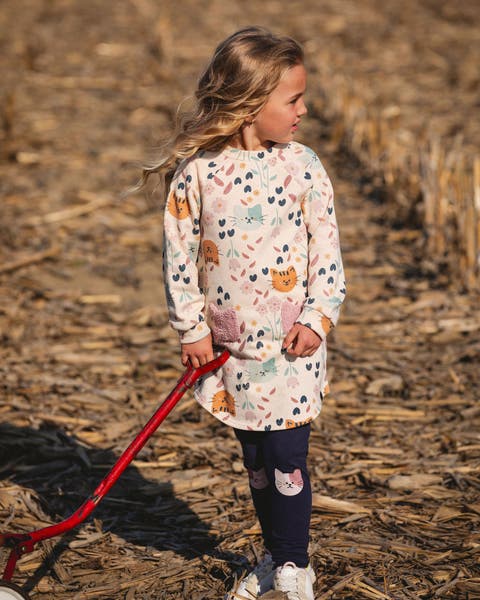 Glittering French Terry Dress Cat (Baby)