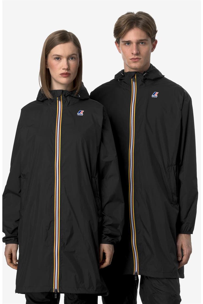 Le Vrai 4.0 Eiffel East Water Repellent Raincoat, Alternate, color, BLACK PURE