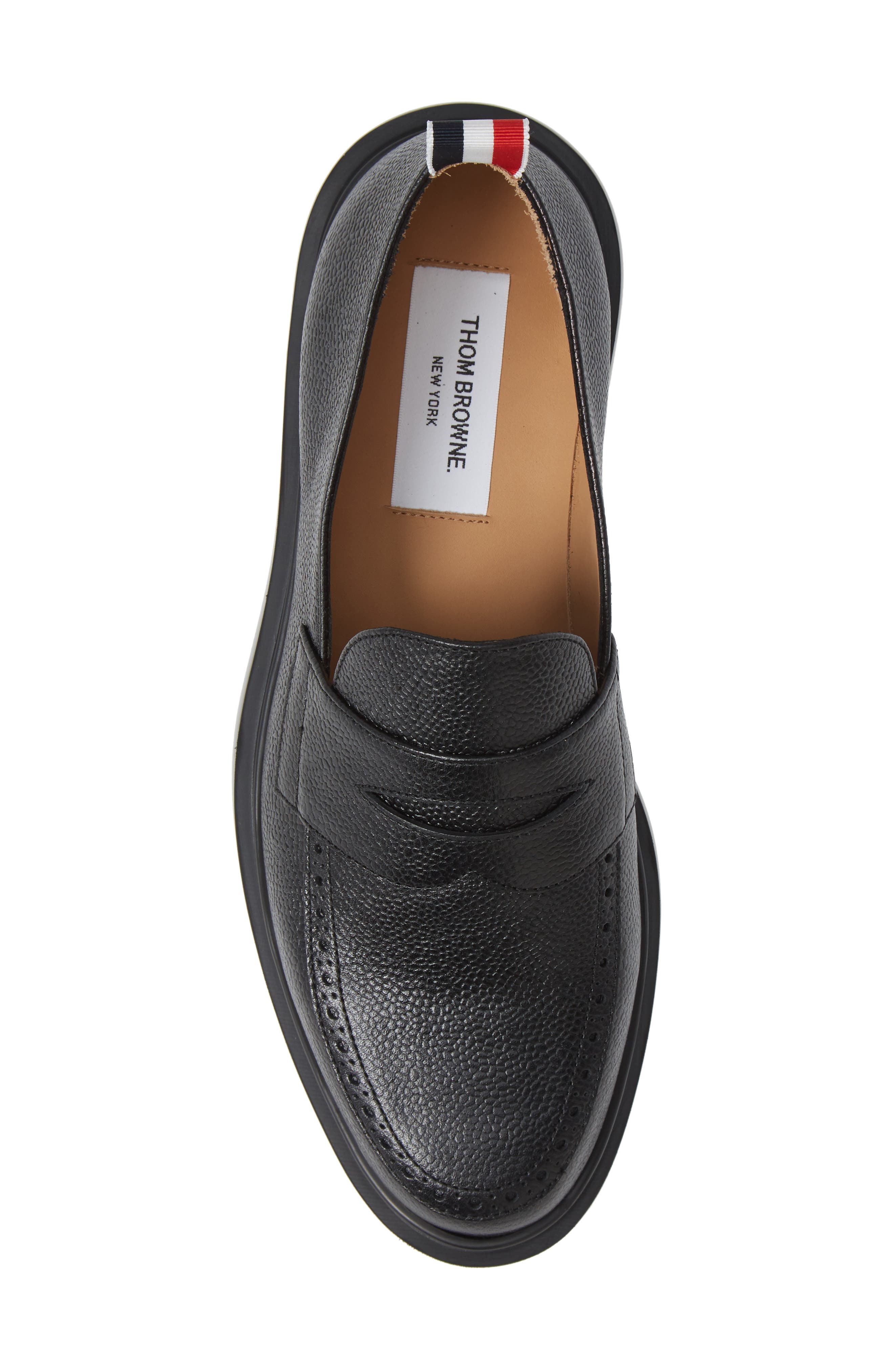 Thom Browne Penny Loafer, Alternate, color, Black