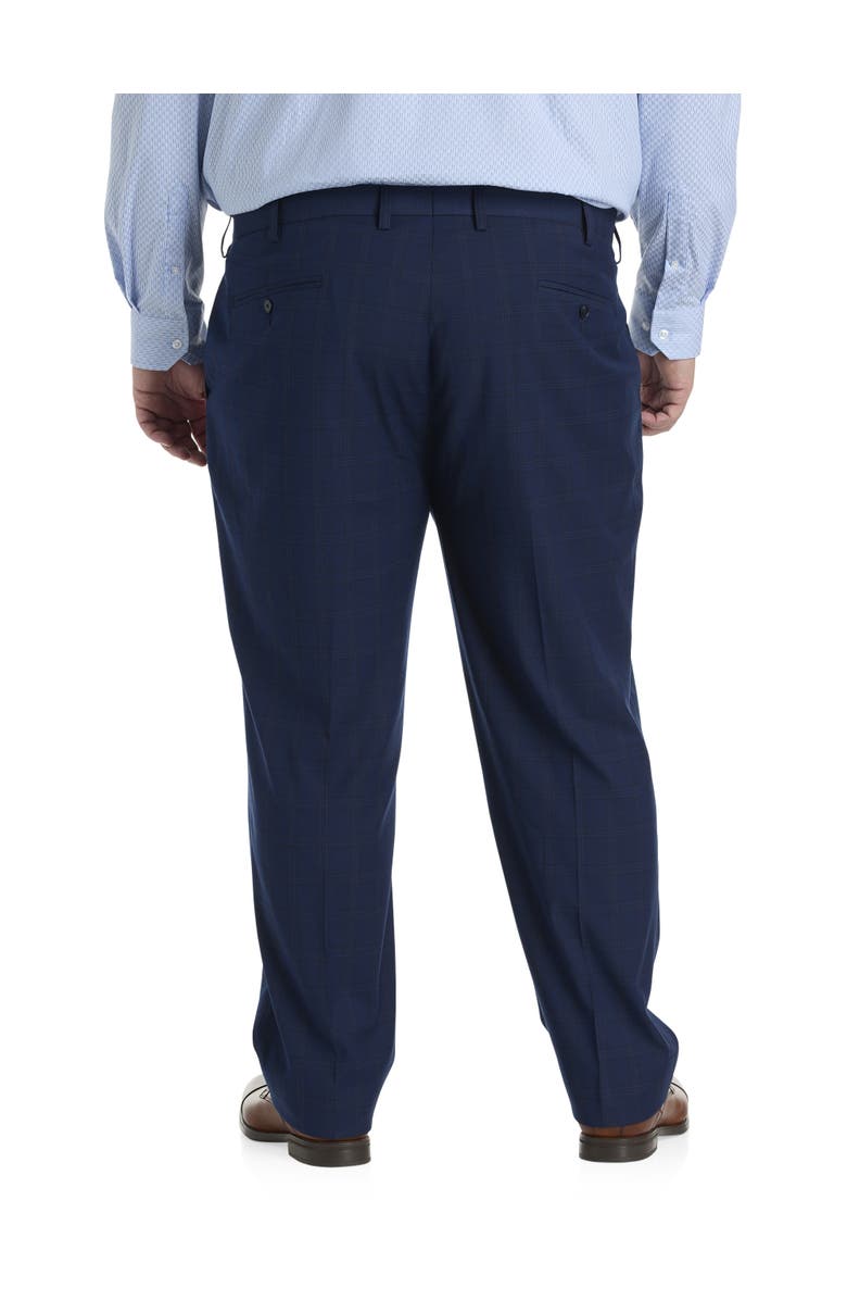 Oak Hill by DXL Big
Tall Windowpane Suit Pants, Alternate, color, Navy