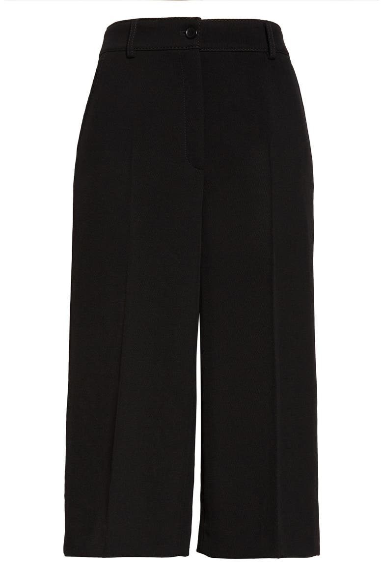 Virgin Wool Bermuda Shorts, Alternate, color, BLACK
