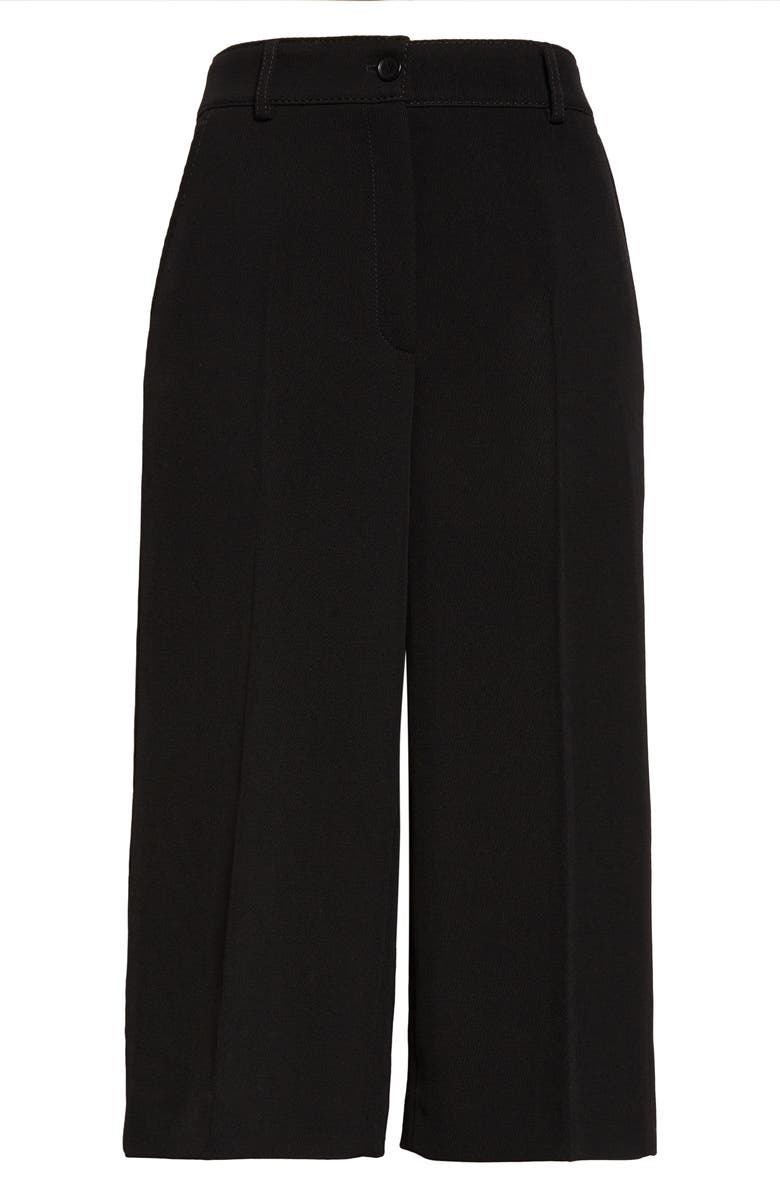 Akris punto Virgin Wool Bermuda Shorts, Alternate, color, Black