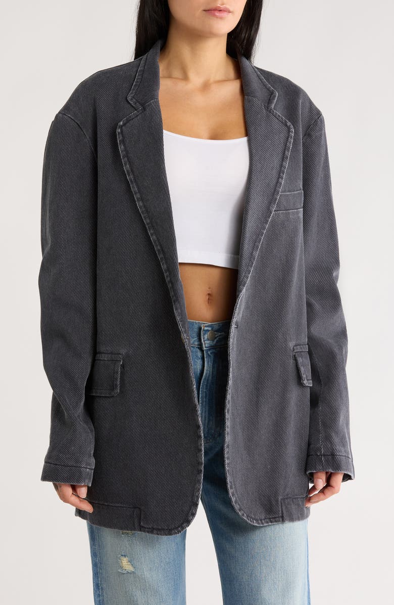 DENIMIST Deconstructed Corduroy Blazer, Main, color, Printed Indigo