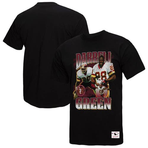 Mitchell & Ness Men's Darrell Green Black Washington Commanders Player Graphic T-shirt