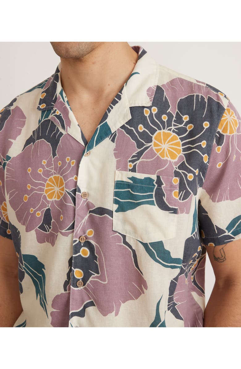 Marine Layer Floral Resort Shirt, Alternate, color, 