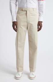 Thom Browne Tapered Cotton Chino Pants