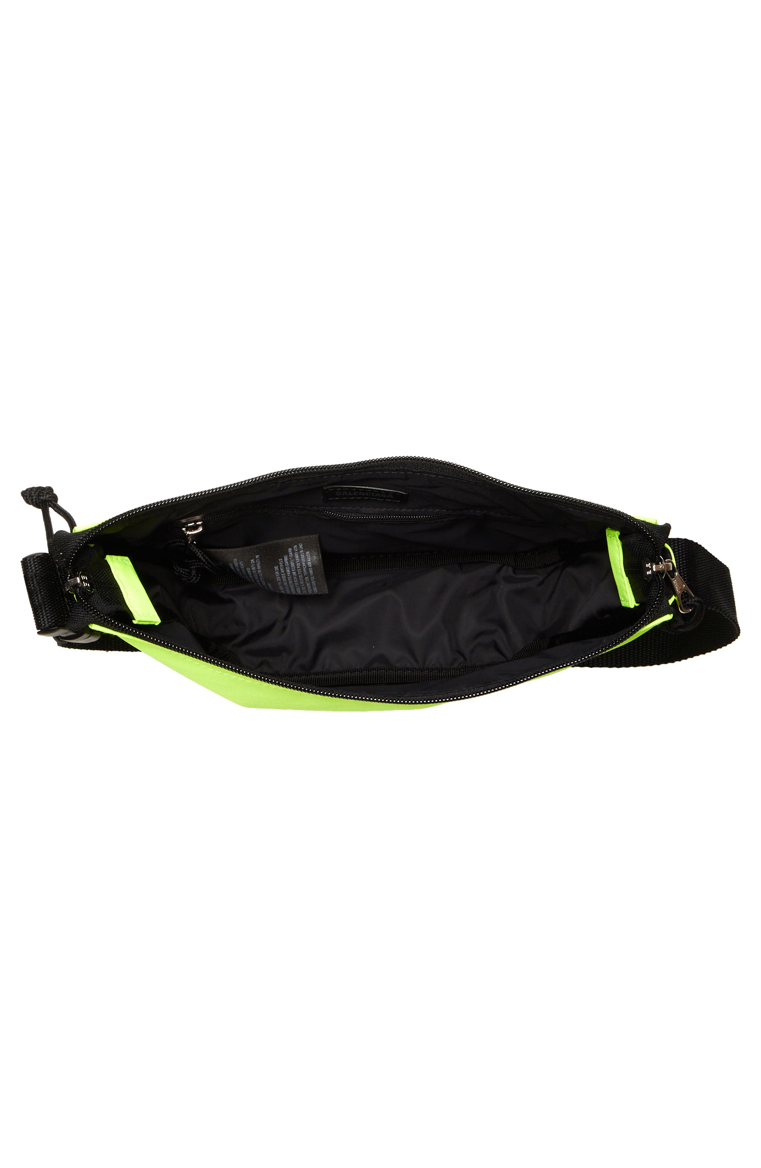 Small Wheel Logo Shoulder Bag, Alternate, color, FLUO YELLOW/ L BLACK