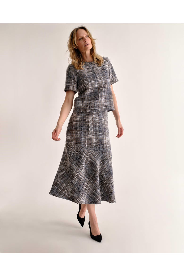 Chloe Boxy Tweed Top, Alternate, color, Sheridan Tweed