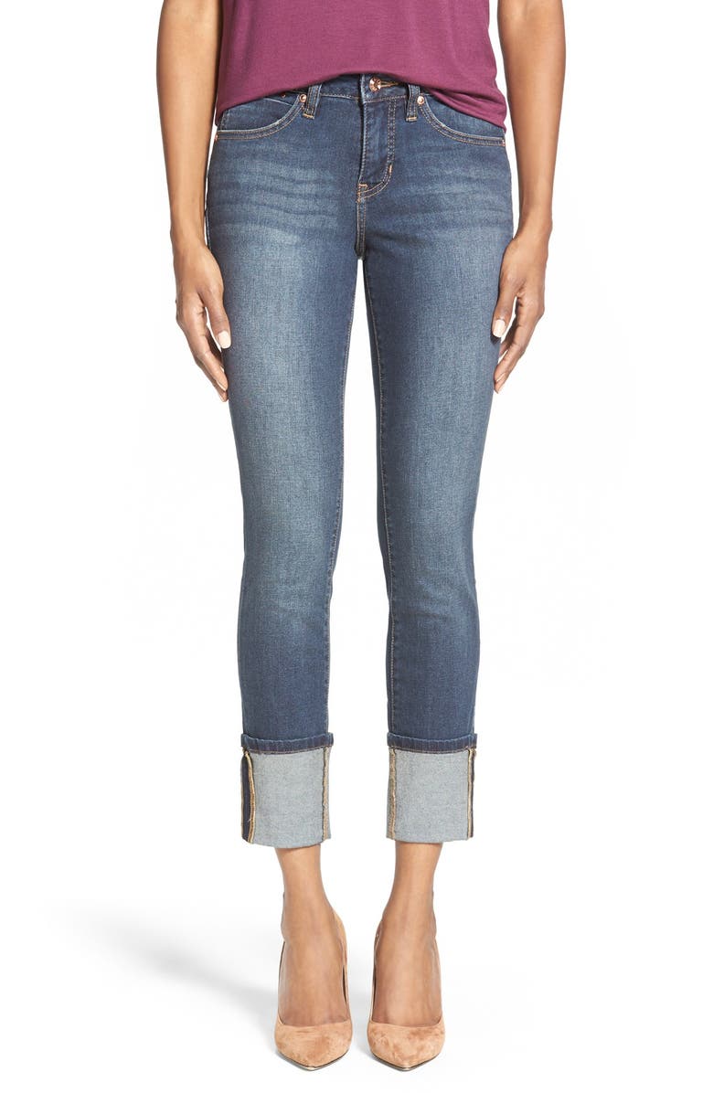 JAG Jeans 'Evan' Wide Cuff Stretch Crop Jeans, Main, color, 