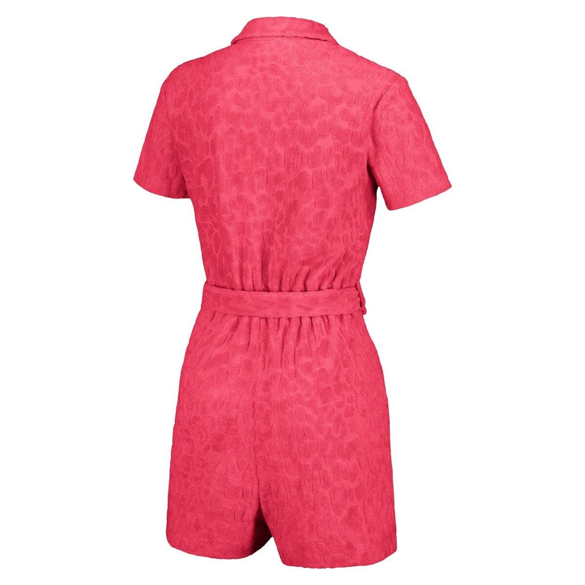 LUSSO Women's Lusso Pink St. Louis Cardinals Trixie Cheetah Romper ...