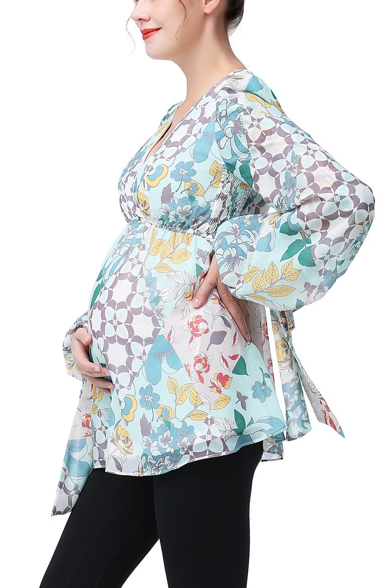 Freya Maternity Blouse, Alternate, color, MULTICOLORED