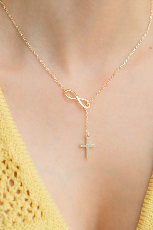Mint & Lily Infinity Cross Pendant Necklace