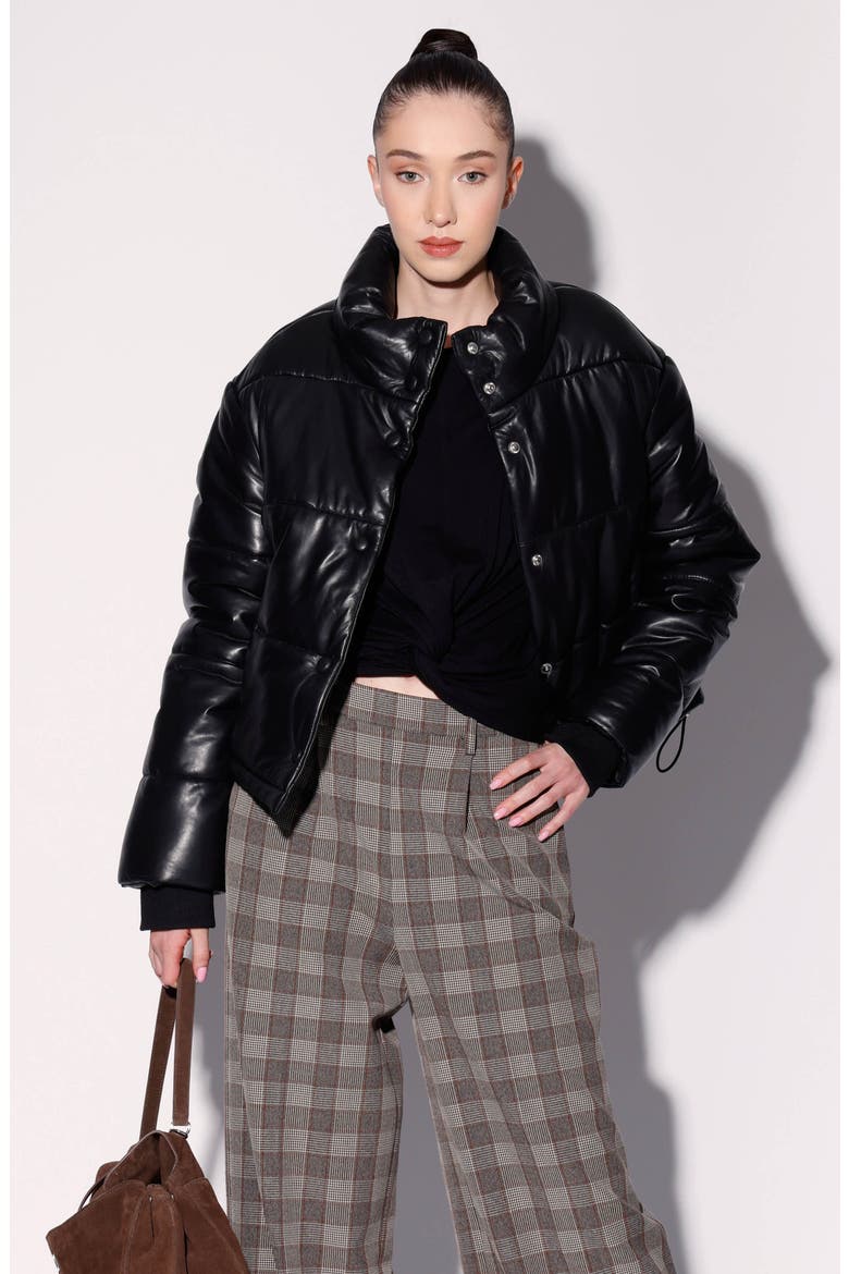 Jesse Quilted Leather Jacket, Alternate, color, BLACK