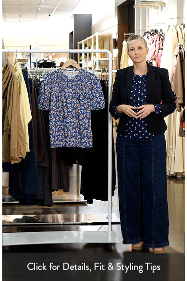 Mya Floral Smock Button-Up Shirt video