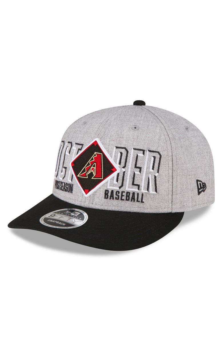 New Era Men's New Era  Gray Arizona Diamondbacks 2023 Division Series Winner Locker Room Low Profile 9FIFTY Snapback Hat, Main, color, 