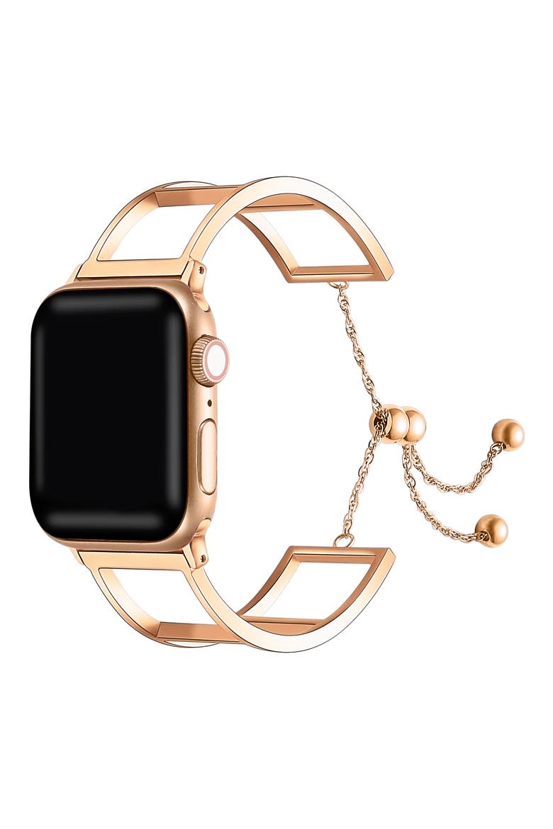 Cutout 22mm Apple Watch® Bracelet Watchband, Alternate, color, ROSE GOLD