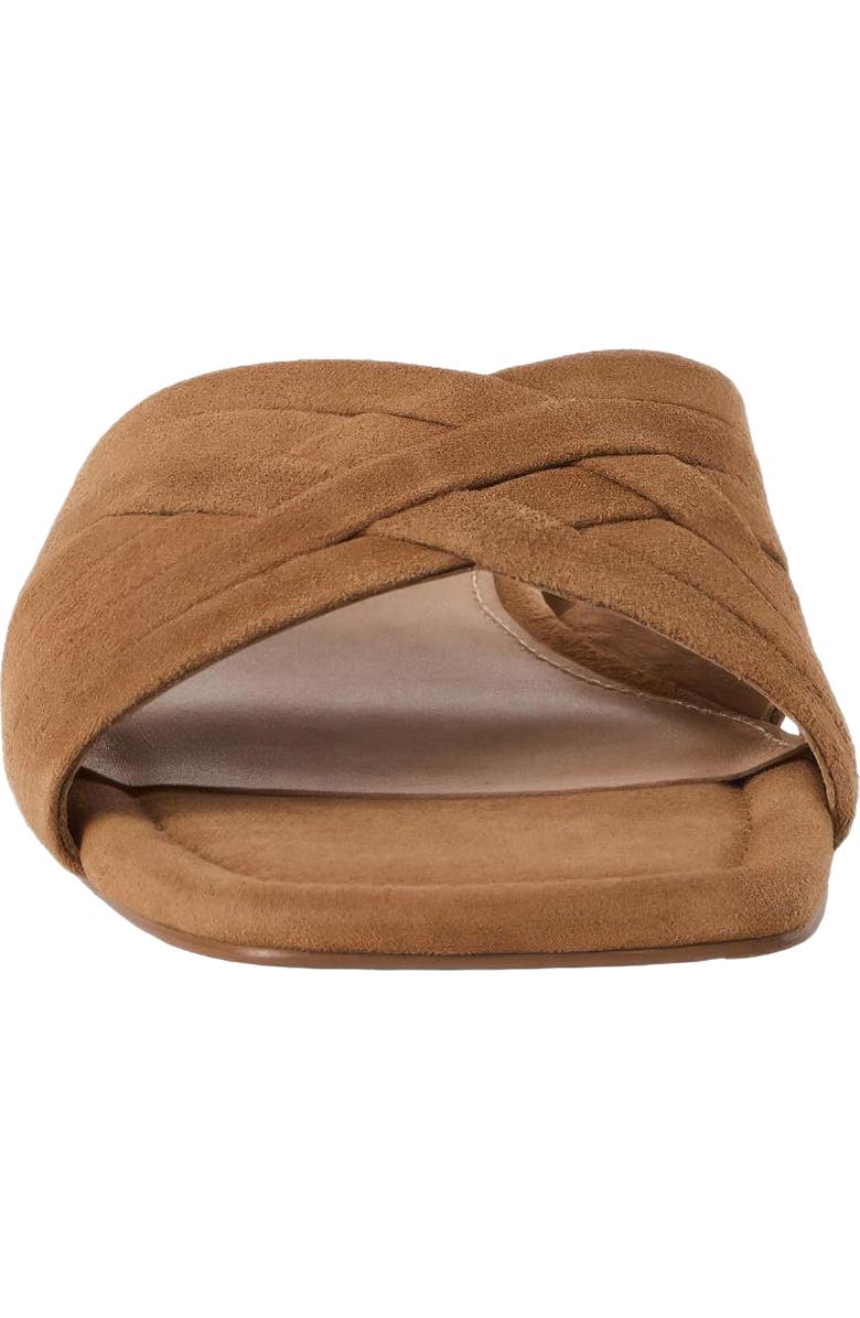 André Assous Jordan Slide Sandal, Alternate, color, Camel Suede